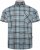 Kam Jeans 6339 Checked Short Sleeve Shirt Mineral Blue - Hemden - Overhemden Grote Maten Heren