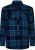Kam Jeans 6353 Western Check Shirt Navy - Hemden - Overhemden Grote Maten Heren