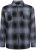 Kam Jeans 6354 Zip Through Check Shirt Charcoal - Hemden - Overhemden Grote Maten Heren
