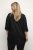 Kaffe Curve Nana Shirt Tuniek Diepzwart - Blouses & tunieken - 