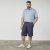North Latitude Cool Effect Comfort Fit Shorts Blue - Shorts - Grote Maten Korte Broeken Heren