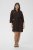 Kaffe Curve Mille Short Shirt Dress Black Coffee Brown - Mini jurken - 