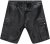 JP1880 Leather Shorts Cargo Pockets Lamb Nappa Leather Black - Shorts - Grote Maten Korte Broeken Heren