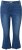 Ulla Popken Cropped Flared Eyelet Jeans Denim Blue - Jeans & Broeken in Grote Maten – Plus Size - 