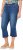 Ulla Popken Cropped Flared Eyelet Jeans Denim Blue - Jeans & Broeken in Grote Maten – Plus Size - 