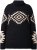 Ulla Popken Aztec Pattern Turtleneck Sweater Black - Sweaters & hoodies - 