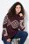 Ulla Popken Aztec Pattern Turtleneck Sweater Plum - Sweaters & hoodies - Warme Sweaters, Hoodies & Truien