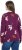 Ulla Popken Eco Cotton Leaf Pattern Long Sleeve Sweater Forest Berry - Sweaters & hoodies - 