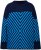 Ulla Popken Graphic Stripe Long Sleeve Turtleneck Sweater Navy - Sweaters & hoodies - 
