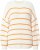 Ulla Popken Oversized Striped Balloon Sleeve Sweater Off-White - Sweaters & hoodies - 