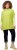 Ulla Popken Oversized Knit Sweater Vest Lime Green - Sweaters & hoodies - 