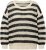 Ulla Popken Striped Long Sleeve Crocheted Sweater Vanilla - Sweaters & hoodies - 