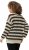 Ulla Popken Striped Long Sleeve Crocheted Sweater Vanilla - Sweaters & hoodies - 