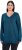 Ulla Popken Casual V-Neck Long Sleeve Sweater Cerulean - Sweaters & hoodies - 