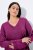 Ulla Popken Soft Fine Knit Pullover V-Neck Sweatshirt Dark Lilac - Sweaters & hoodies - Warme Sweaters, Hoodies & Truien