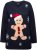 Ulla Popken Gingerbread Man Christmas Sweater Navy - Sweaters & hoodies - 