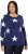 Ulla Popken Glitter Stars Soft Knit Sweater Blue - Sweaters & hoodies - 