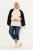 Ulla Popken Turtleneck Ribbed Trim Long Sleeve Sweater Nature Melange - Sweaters & hoodies - Warme Sweaters, Hoodies & Truien