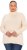 Ulla Popken Turtleneck Ribbed Trim Long Sleeve Sweater Nature Melange - Sweaters & hoodies - 