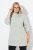 Ulla Popken Space Yarn Oversized Turtleneck Sweater Light Grey Melange - Sweaters & hoodies - Warme Sweaters, Hoodies & Truien