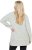 Ulla Popken Space Yarn Oversized Turtleneck Sweater Light Grey Melange - Sweaters & hoodies - 