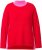 Ulla Popken Color Block Long Sleeve Sweater Lychee - Sweaters & hoodies - 