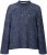 Ulla Popken Striped Wool Blend Turtleneck Sweater Ink Blue - Sweaters & hoodies - 