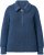 Ulla Popken Two-Tone Mixed Knit Troyer Collar Sweater Navy - Sweaters & hoodies - 