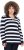Ulla Popken Striped Polo Collar Long Sleeve Sweater Navy - Sweaters & hoodies - 