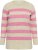 Kaffe Curve Niela Gestreepte trui Veergrijs/Roze gemêleerd - Truien & knitwear - 