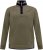 D555 Leicester 2 Quarter Neck Fleece Sweatshirt Khaki - Sweaters & hoodies - Sweaters & Hoodies Grote Maten Heren
