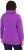 Ulla Popken Drawstring Collar Long Sleeve Sweatshirt Purple - Sweaters & hoodies - 