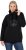 Ulla Popken Rhinestone Snowflake Turtleneck Sweatshirt Black - Sweaters & hoodies - 