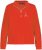 Ulla Popken PARIS Theme Zip Neck Sweatshirt Light Red - Sweaters & hoodies - 