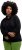 Ulla Popken Gathered Sleeve Oversized Fit Sweatshirt Black - Sweaters & hoodies - 