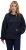 Ulla Popken Gathered Sleeve Oversized Fit Sweatshirt Navy - Sweaters & hoodies - 