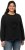 Ulla Popken Flock Print Long Sleeve Crew Neck Sweatshirt Black - Sweaters & hoodies - 