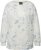 Ulla Popken Tie-Dyed Long Sleeve Sweatshirt Snow White - Sweaters & hoodies - 