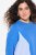 Ulla Popken Pinstripe Gore Long Sleeve Sweatshirt Peacock Blue - Sweaters & hoodies - Warme Sweaters, Hoodies & Truien