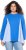 Ulla Popken Pinstripe Gore Long Sleeve Sweatshirt Peacock Blue - Sweaters & hoodies - 
