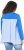 Ulla Popken Pinstripe Gore Long Sleeve Sweatshirt Peacock Blue - Sweaters & hoodies - 