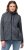 Ulla Popken Heather Knit Fleece Jacket Navy - Sweaters & hoodies - 