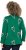 Ulla Popken Candy Cane Graphic Sweatshirt Meadow Green - Sweaters & hoodies - 