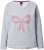 Ulla Popken Bow City Lettering Sweatshirt Light Grey Melange - Sweaters & hoodies - 