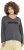 Ulla Popken Inspire Lettering V-Neck Sweatshirt Graphite Grey - Sweaters & hoodies - 