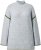 Ulla Popken Decorative Seam Sweater Light Grey Melange - Sweaters & hoodies - 