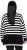 Ulla Popken Striped Stand-Up Collar Sweater Black - Sweaters & hoodies - 