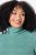 Ulla Popken Asymmetric Zipper Turtleneck Sweater Green - Sweaters & hoodies - Warme Sweaters, Hoodies & Truien