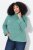 Ulla Popken Asymmetric Zipper Turtleneck Sweater Green - Sweaters & hoodies - Warme Sweaters, Hoodies & Truien
