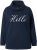Ulla Popken HELLO Classic Fit Stand-Up Collar Sweatshirt Navy - Sweaters & hoodies - 